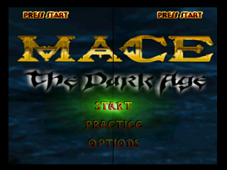 Mace - The Dark Age (USA) Title Screen